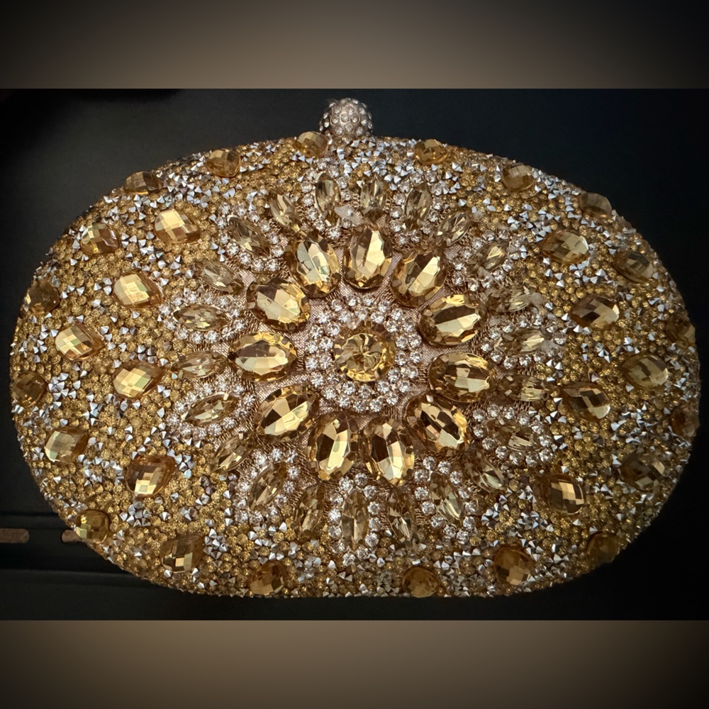 Elegant Gold Evening Clutch